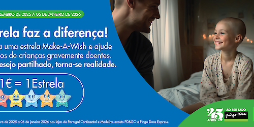 Pingo Doce e Make-A-Wish unem forças para realizar desejos neste Natal