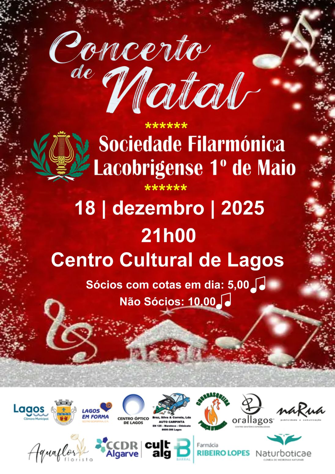 Concerto de Natal 2025 da Sociedade Filarmónica Lacobrigense 1º de Maio