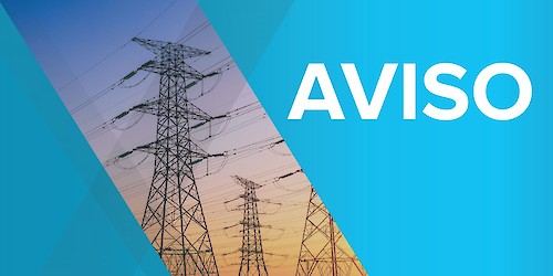 Aviso – Interrupção Programada no Fornecimento de Eletricidade