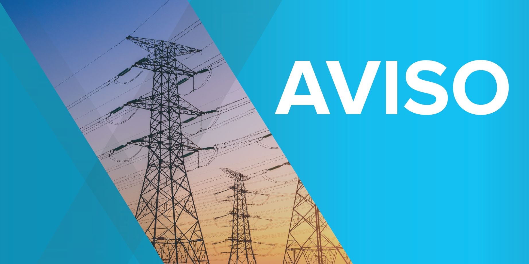 Aviso – Interrupção Programada no Fornecimento de Eletricidade