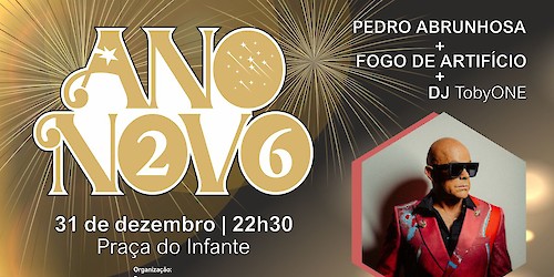 Lagos celebra a chegada de 2026 com Pedro Abrunhosa e um espetacular fogo de artifício