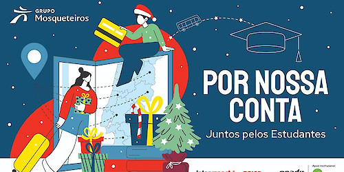 Este Natal, o Grupo Mosqueteiros desafia estudantes a oferecerem propinas a um amigo