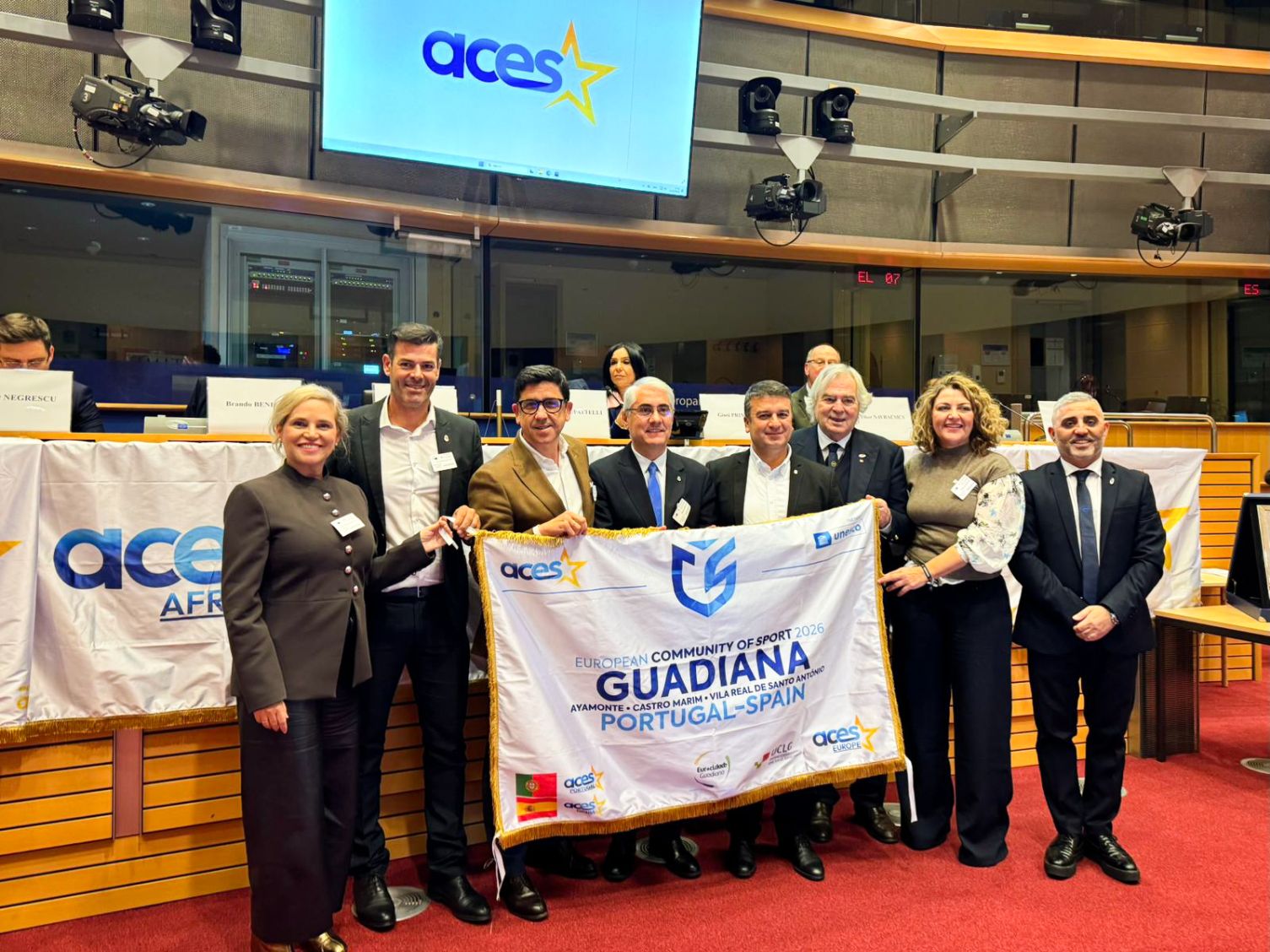 Eurocidade do Guadiana distinguida como Comunidade Europeia do Desporto 2026