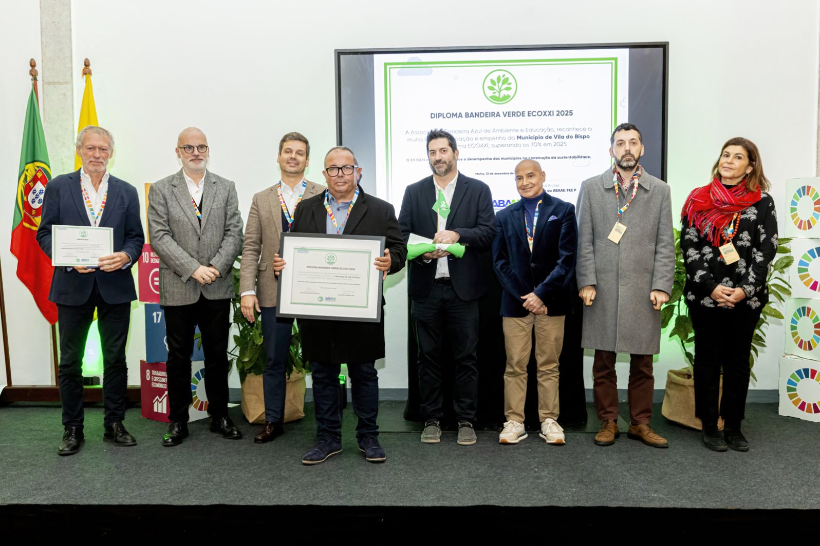 Município de Vila do Bispo distinguido com a Bandeira Verde ECOXXI 2025