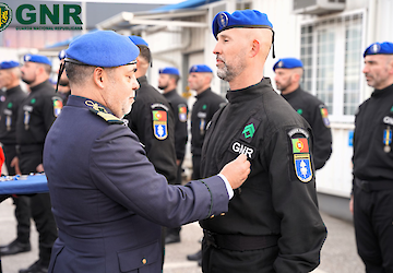 Cerimónia de imposição de medalhas na missão EULEX Kosovo 2025