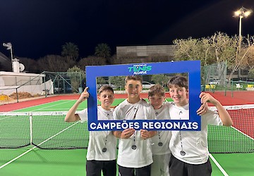Histórico no Clube de Ténis e Padel de Lagos ao conquistar títulos regionais no Algarve em  Sub-14