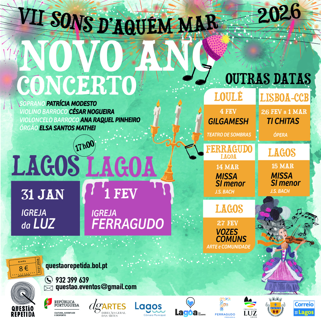 Questão Repetida abre 2026 com VII Sons D’Aquém MAR | Ciclo de Música Antiga e o Épico "Gilgamesh" em Teatro de Sombras