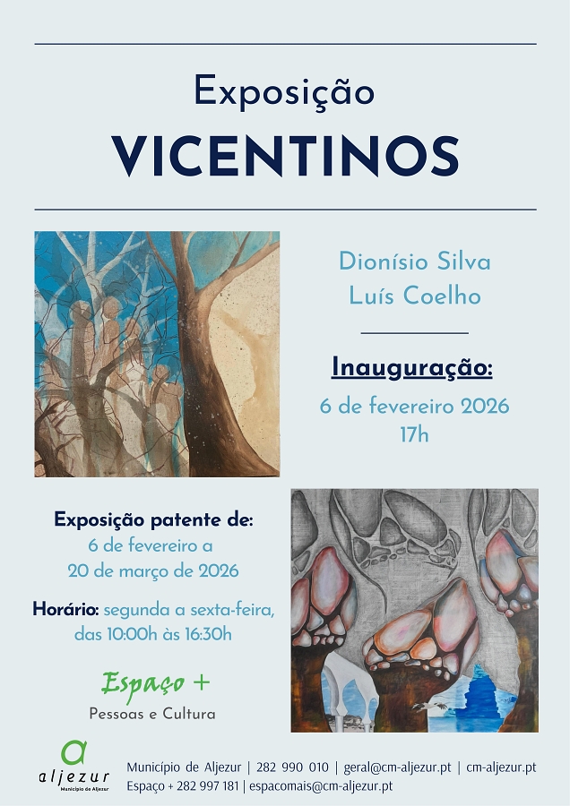 Galeria Espaço + de Aljezur inaugura exposição “ Vicentinos”