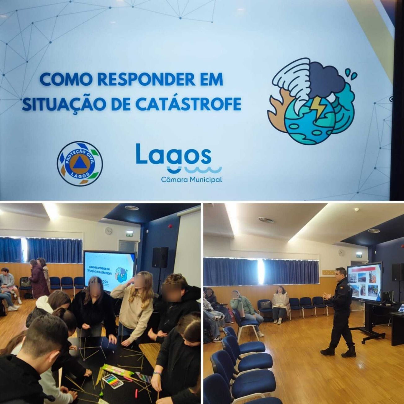 Sessões de Sensibilização para a Comunidade Escolar pelo Serviço de Protecção Civil e Defesa da Floresta