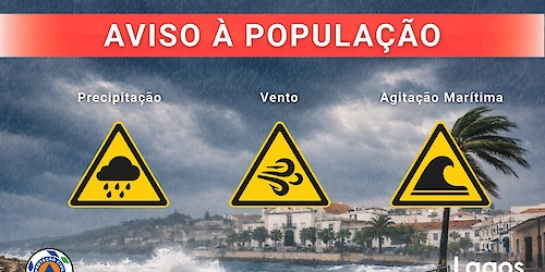 Aviso à população – 6, 7 e 8 de Fevereiro - Prolongamento das condições adversas