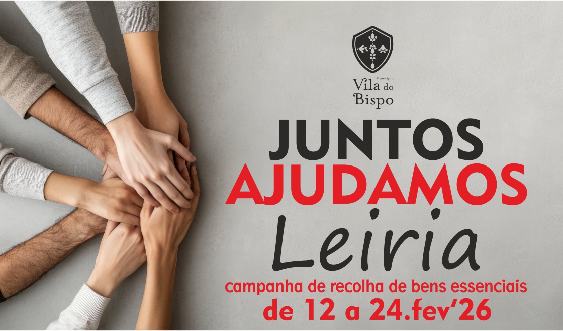 Município de Vila do Bispo promove Campanha Juntos Ajudamos Leiria