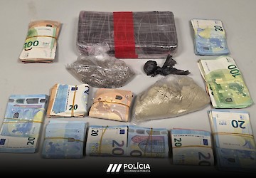 PSP de Lagos deteve homem por tráfico com mais de 6,600 doses de droga apreendidas