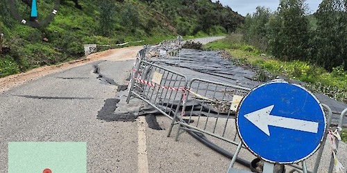 Abatimento na Estrada Regional 268 – Bordeira/Carrapateira