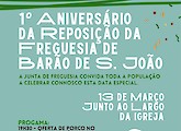 1º Aniversário da Reposição da Freguesia de Barão de S. João