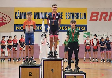 Roller Lagos no Campeonato Nacional Indoor de Patinagem de Velocidade