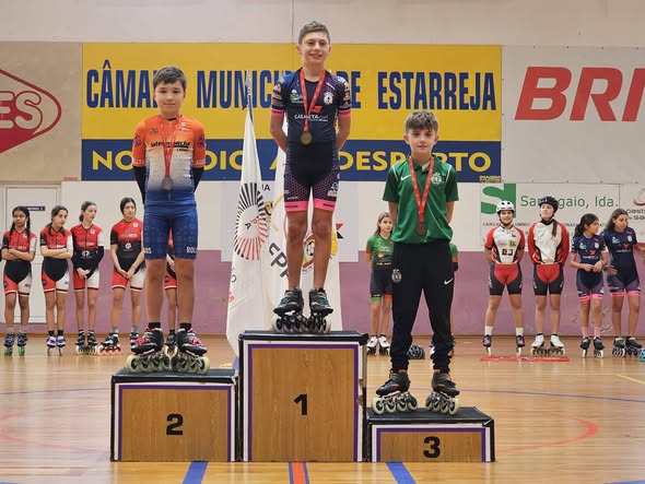 Roller Lagos no Campeonato Nacional Indoor de Patinagem de Velocidade