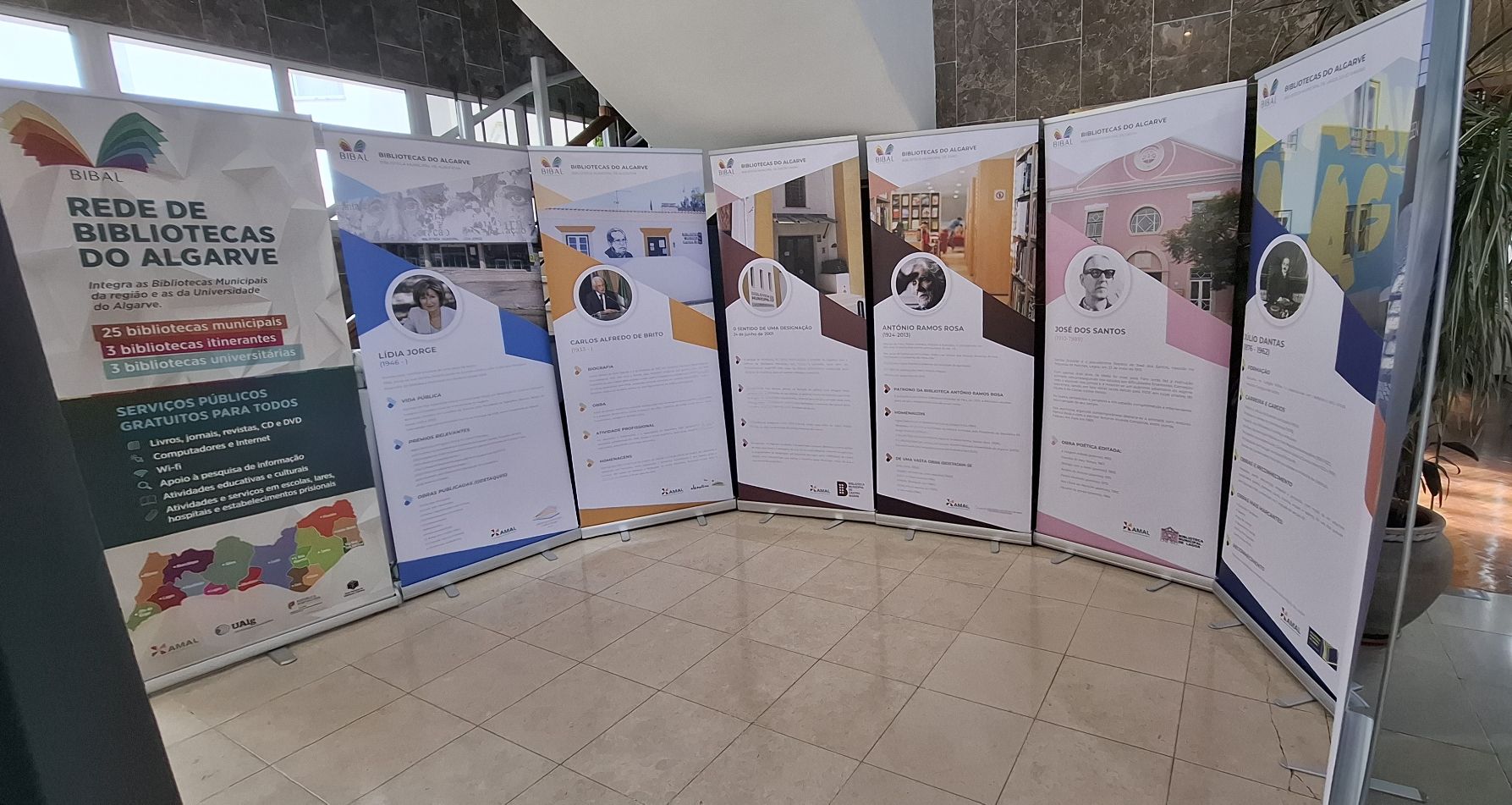 Exposição “Patronos das Bibliotecas” vai percorrer as Bibliotecas do Algarve