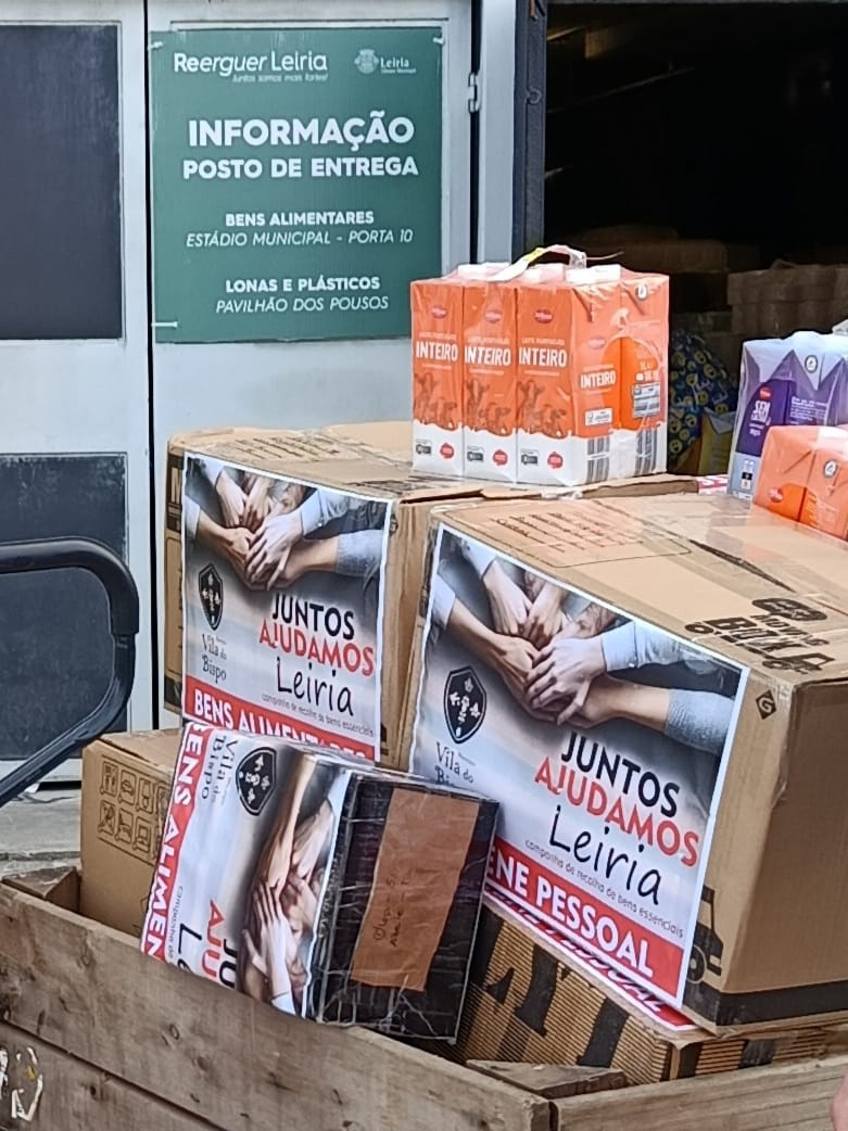 Município de Vila do Bispo entregou nais de 5 centenas de bens essenciais na Campanha Juntos Ajudamos Leiria