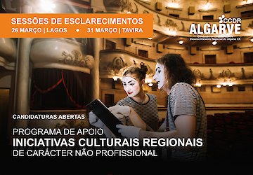 CCDR Algarve abre candidaturas ao Programa de Apoio a Iniciativas Culturais Regionais de Carácter Não Profissional