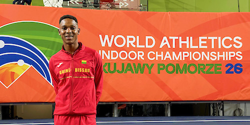 HISTÓRICO: Algarvio e Luso-guineense Usumane Djumo leva a Guiné-Bissau de volta aos Mundiais de Atletismo de Pista Curta