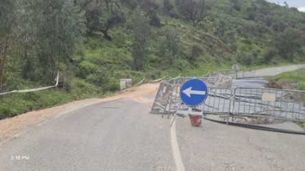 Vereadores do PS da Câmara de Aljezur preocupados com o Abatimento na Estrada Regional 268 (Bordeira- Carrapateira)