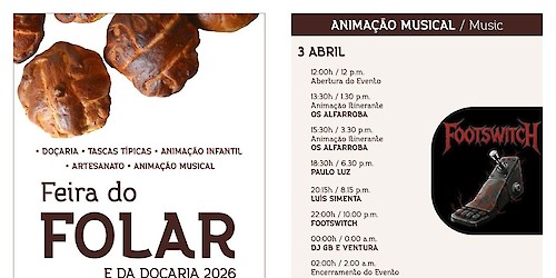 Feira do Folar e da Doçaria de Odeceixe – Programação Completa