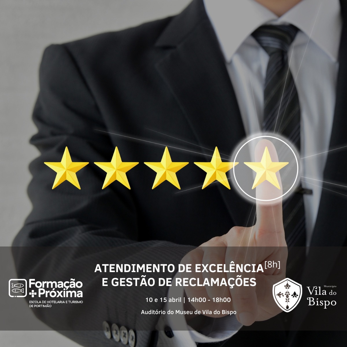 Programa Formação + Próxima – acções em Abril com a Escola de Hotelaria e Turismo de Portimão a dinamizar em Vila do Bispo