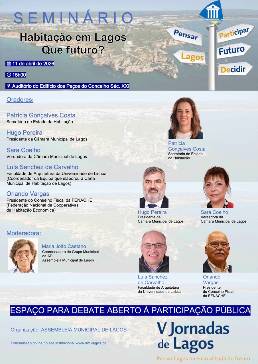 Seminário “Habitação em Lagos - Que futuro?” integra V Jornadas de Lagos