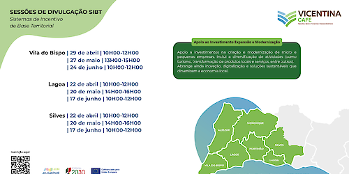 A Vicentina promove Sessões de Divulgação dos apoios SIBT dirigidas a micro e pequenas empresas