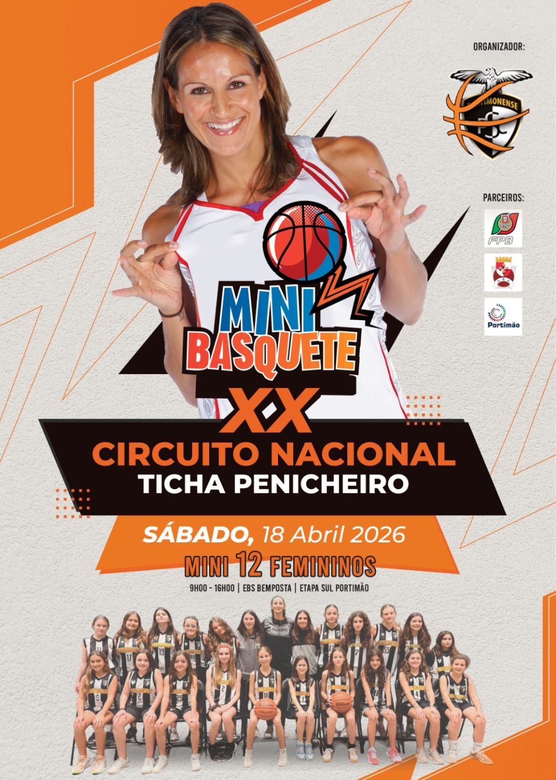 Portimão recebe o maior torneio nacional de minibasquetebol feminino