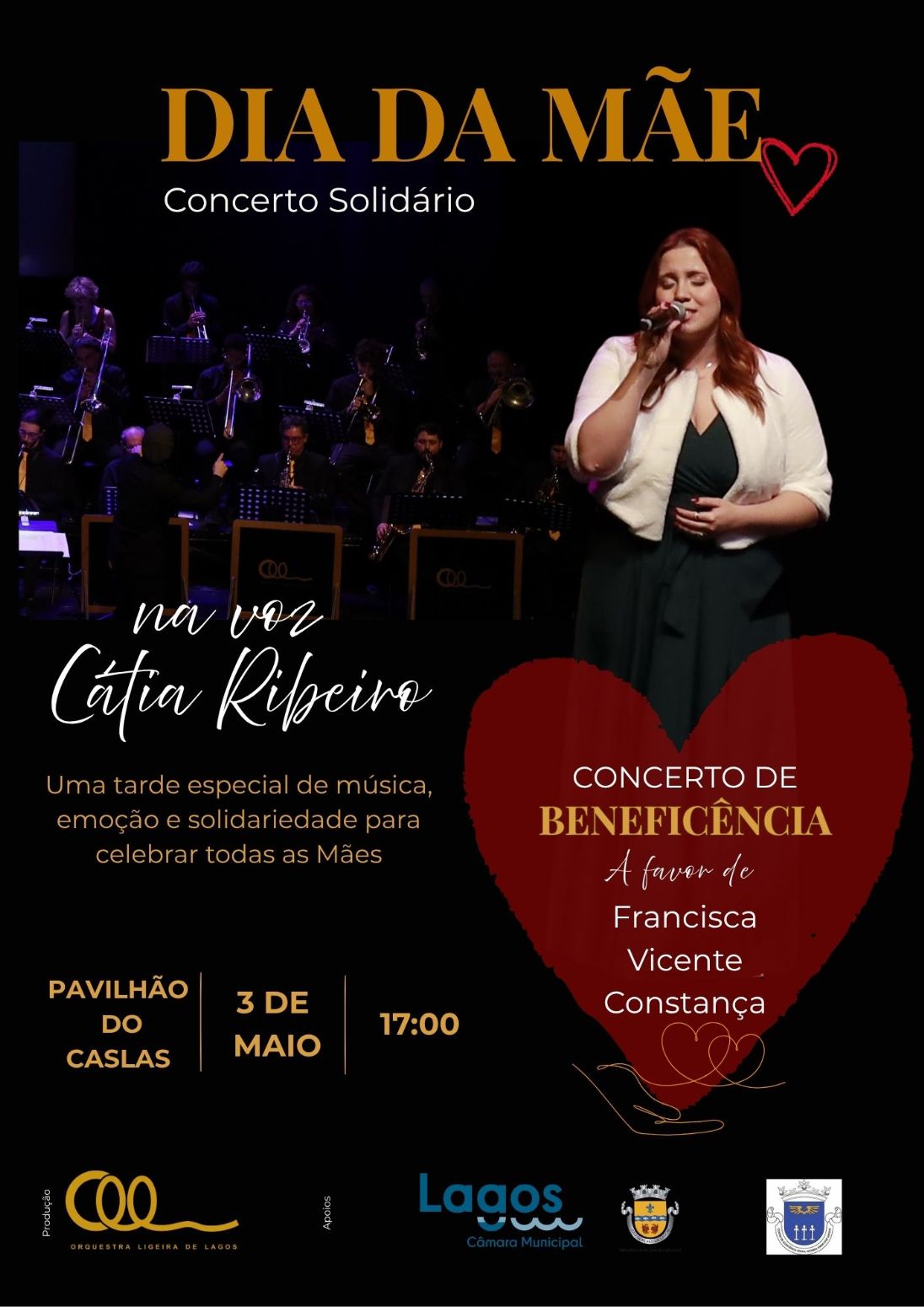 Dia da Mãe | Concerto Solidário da Orquestra Ligeira de Lagos a favor de Francisca,  Constança e  Vicente