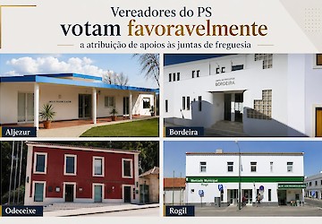 Vereadores eleitos pelo Partido Socialista de Aljezur votam favoravelmente apoios às Juntas de Freguesia