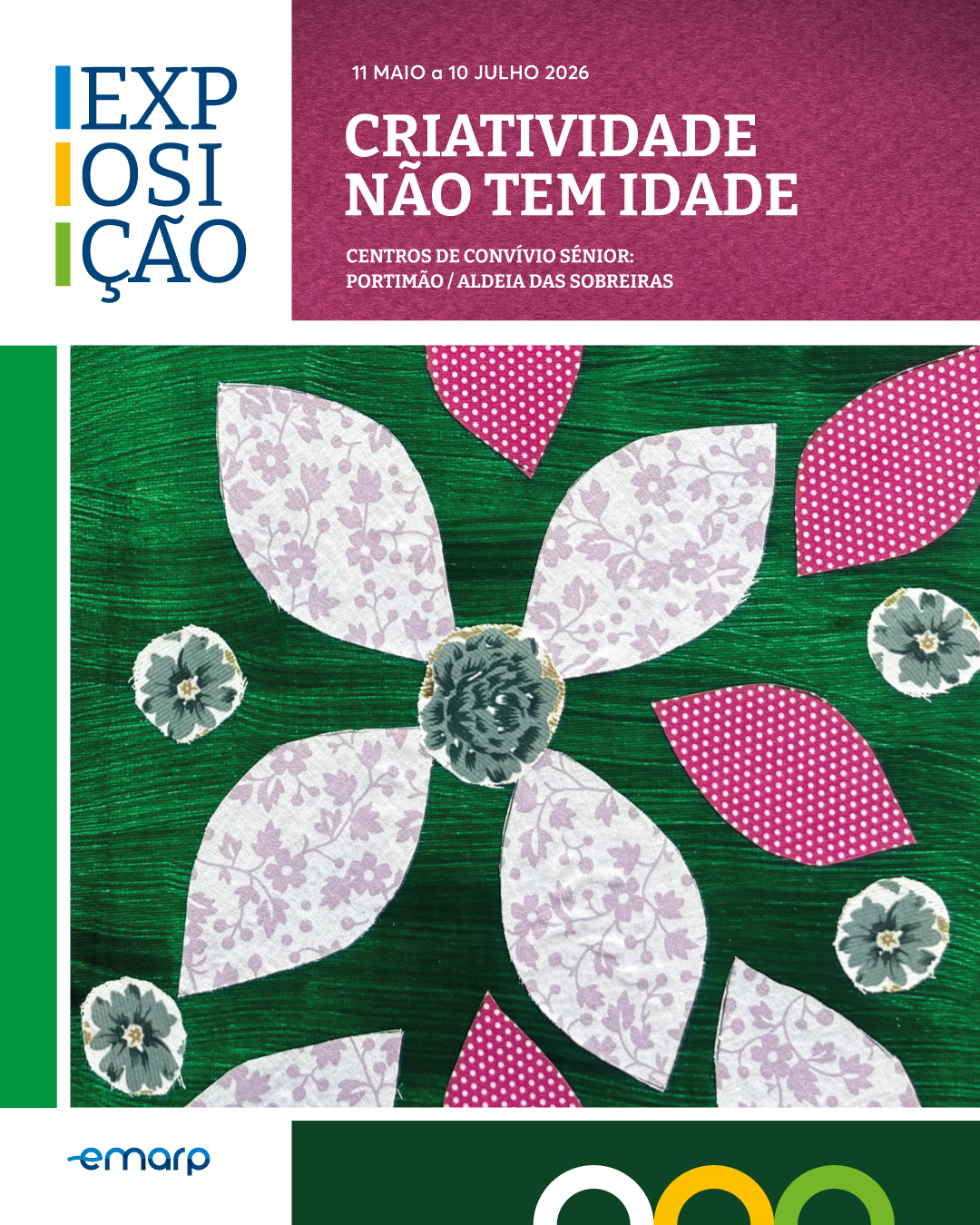 Exposição “Criatividade não tem Idade” em exibição na EMARP durante o mês de maio