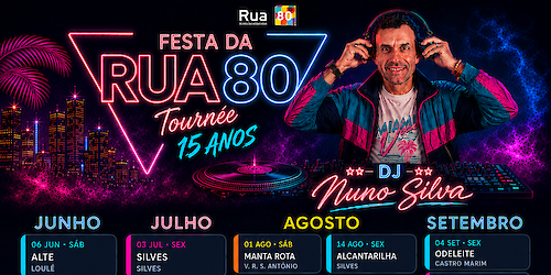 A Rua 80 celebra 15 anos e leva a «Festa da Rua 80» a oito concelhos do Algarve