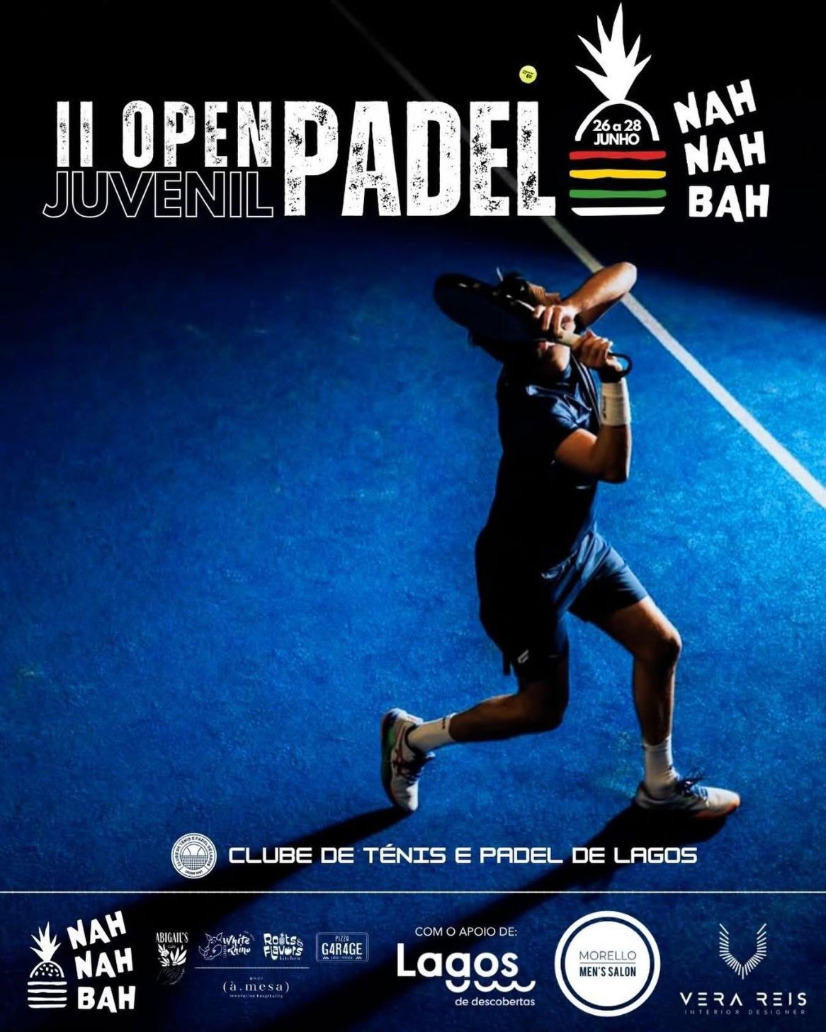 Estão oficialmente abertas as inscrições para o II Open Juvenil de Padel by Nah Nah Bah do Clube3 de Ténis e Padel de Lagos