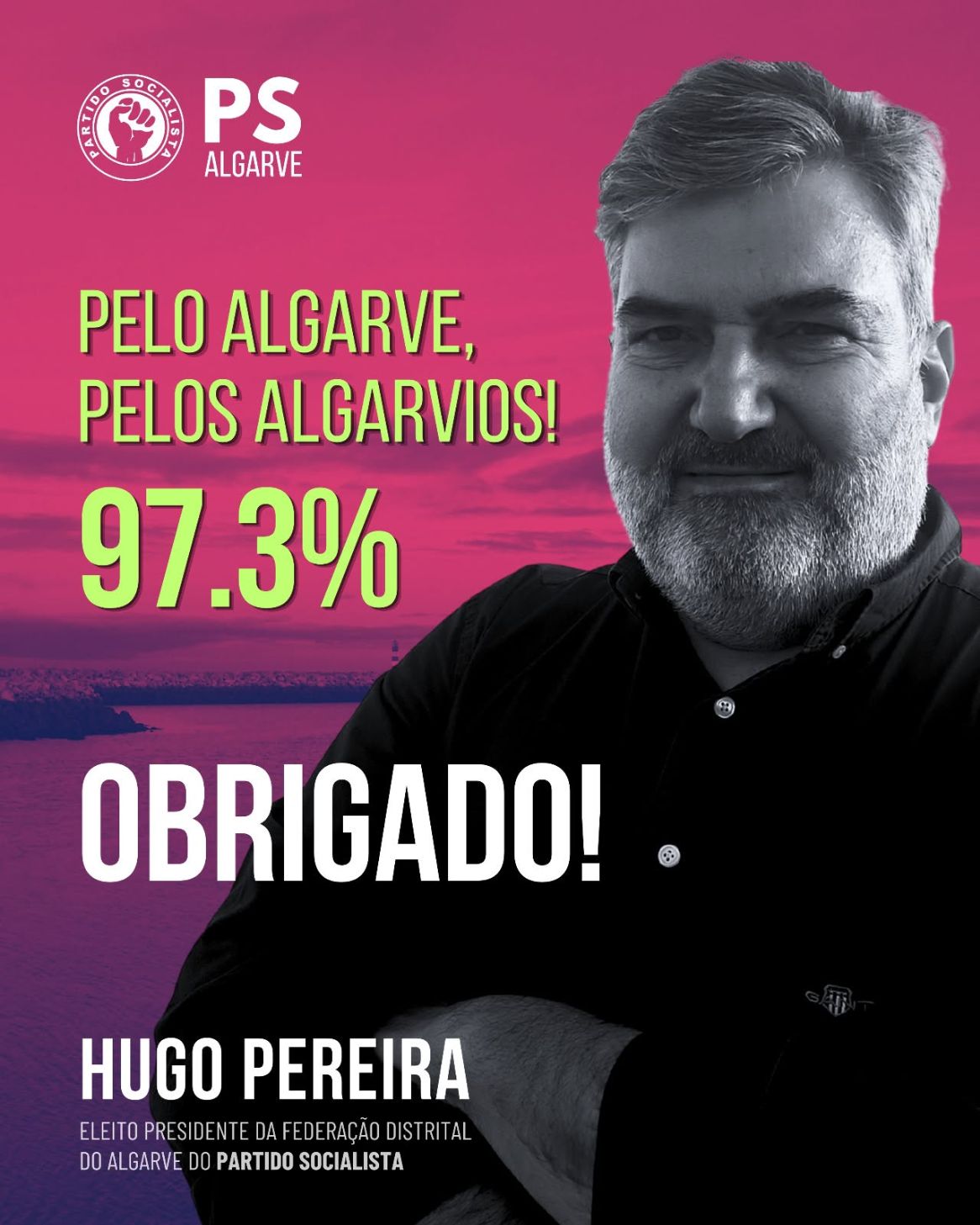 Hugo Pereira Eleito Presidente do PS Algarve