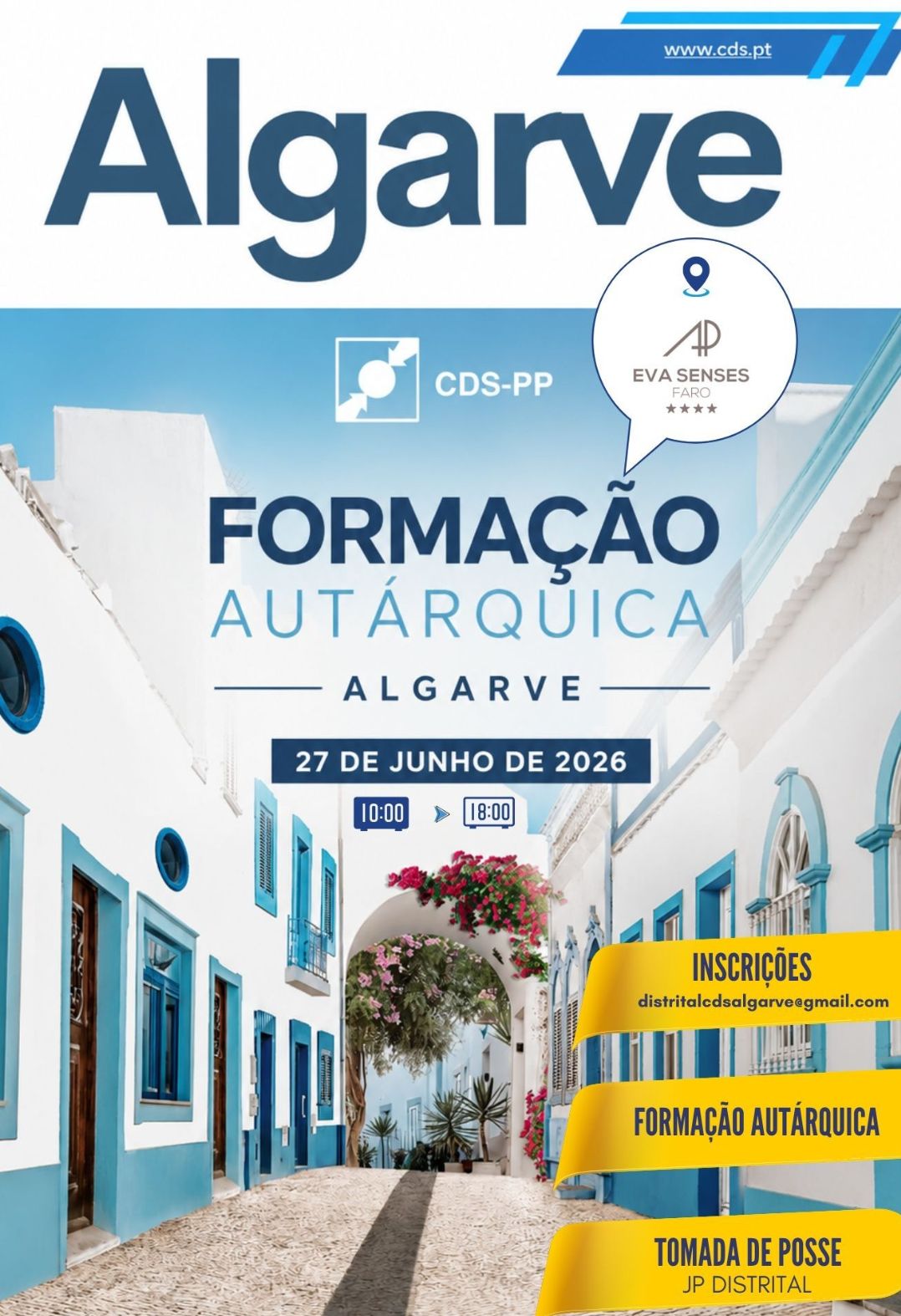 CDS-PP Algarve promove formação autárquica e reforça aposta na qualificação dos atuais e futuros autarcas eleitos
