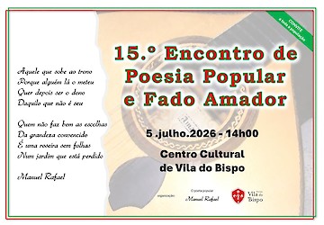 A poesia e o fado voltam a encontrar-se em Vila do Bispo