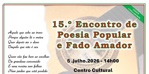 A poesia e o fado voltam a encontrar-se em Vila do Bispo