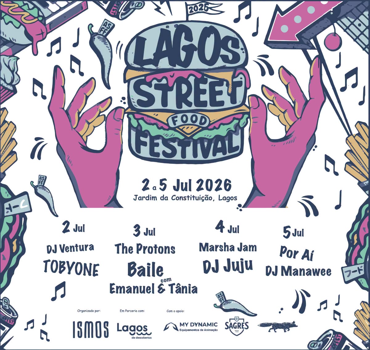 Lagos Food Fest traz sabores do mundo, concertos e animação familiar