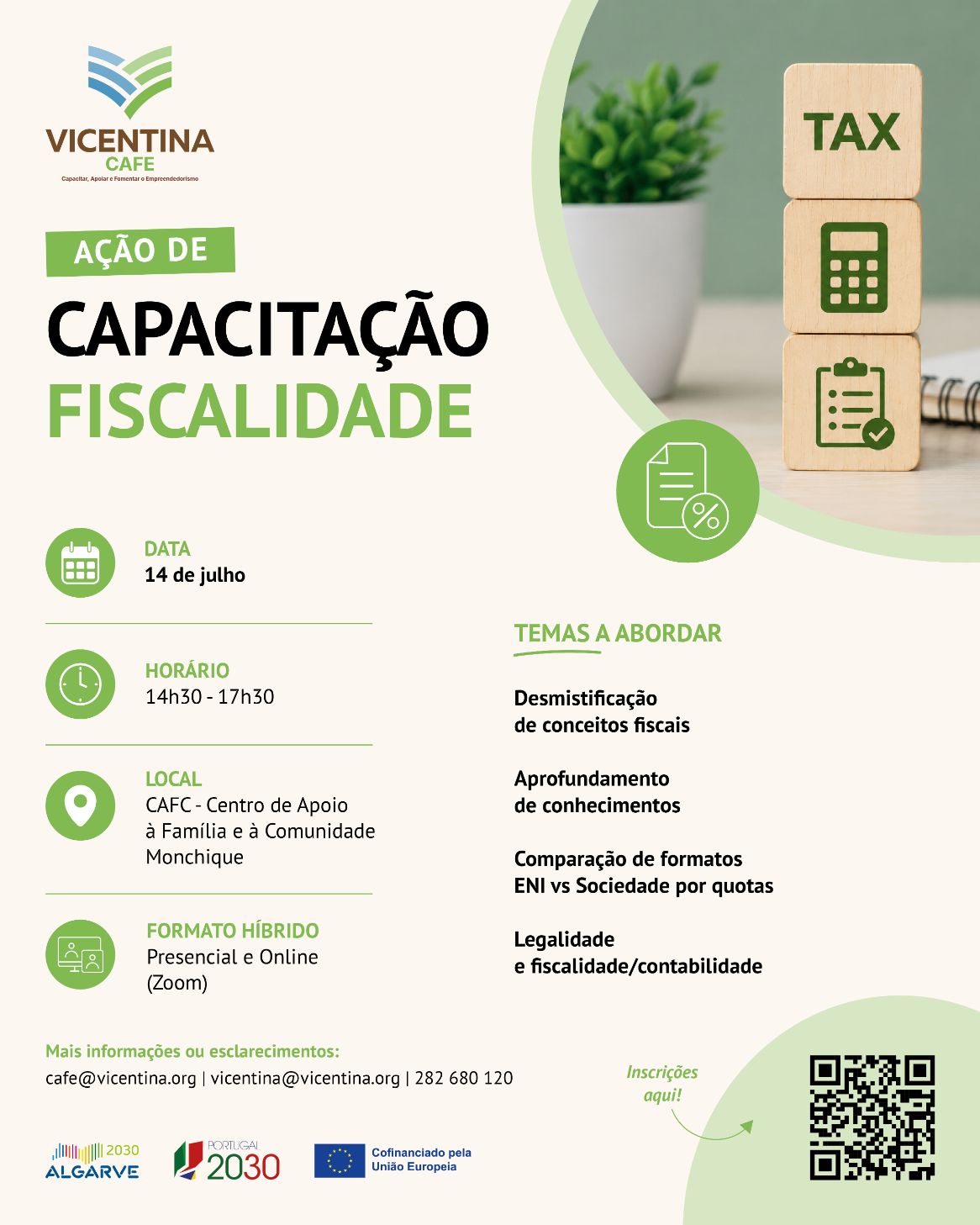 A Vicentina promove Ação de Capacitação sobre Fiscalidade