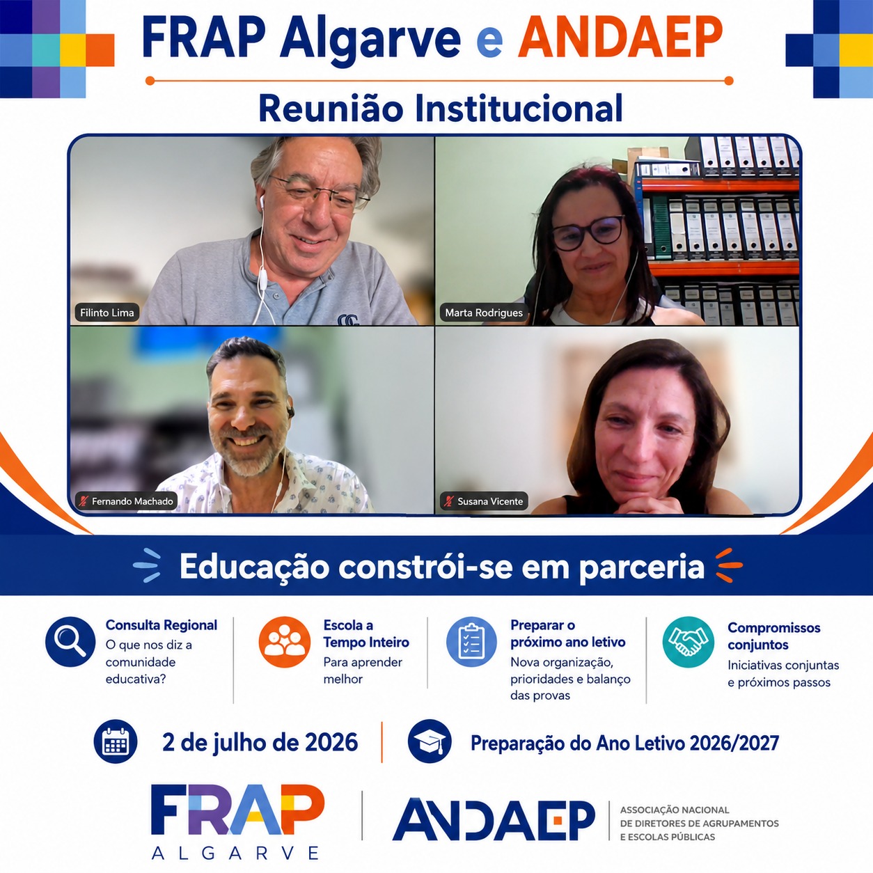 FRAP Algarve e ANDAEP reforçam parceria para construir soluções conjuntas para a Educação