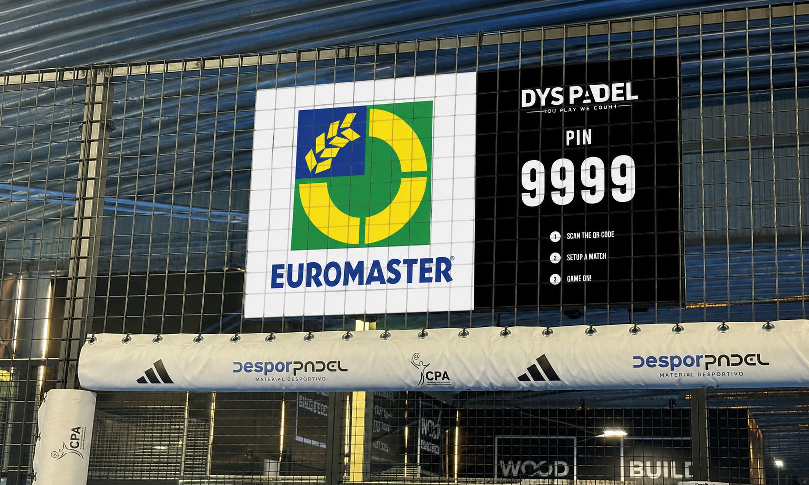 O “puntako” da publicidade chega ao padel com a Euromaster