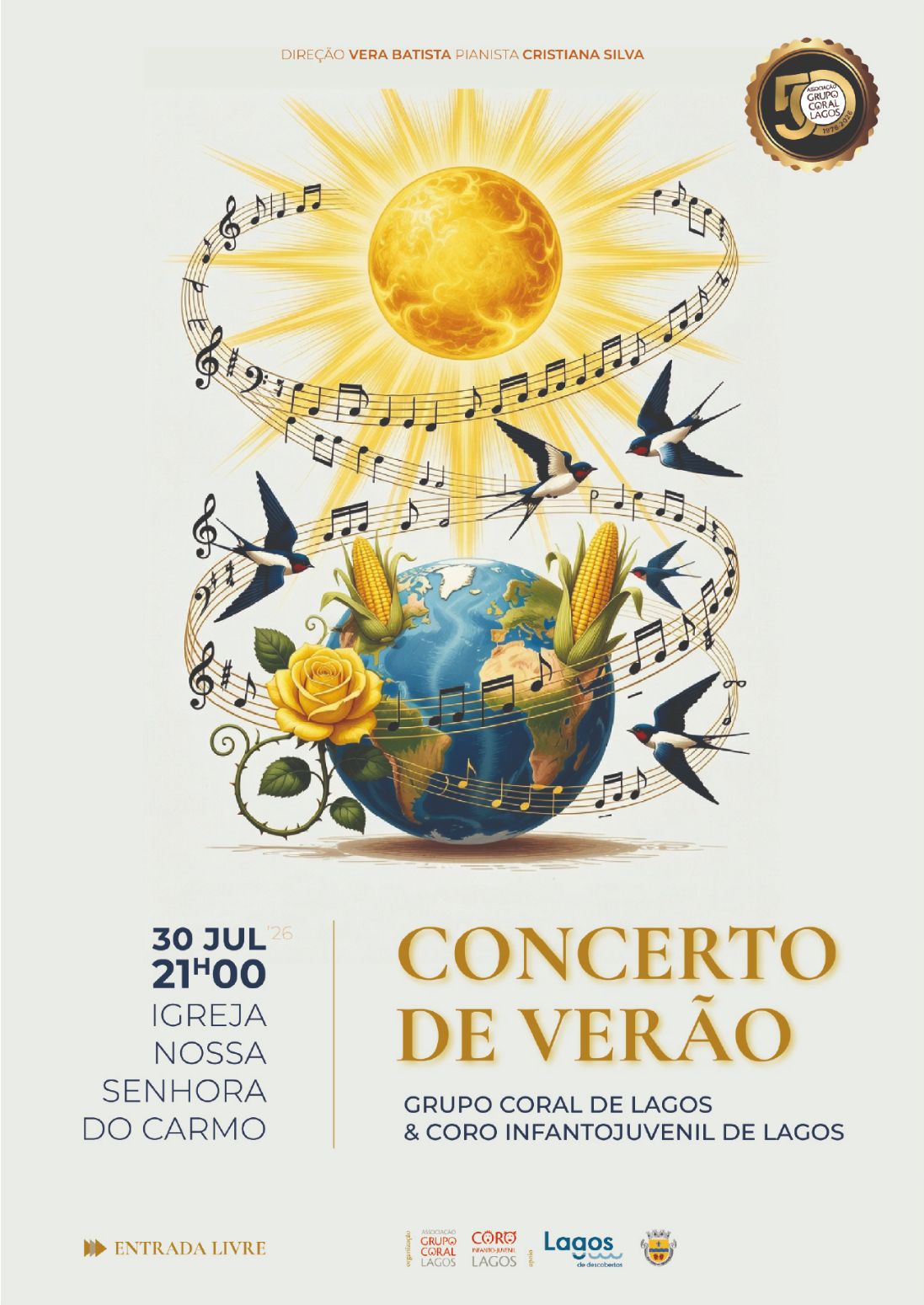 Concerto de Verão assinala o 50.º aniversário da Associação Grupo Coral de Lagos