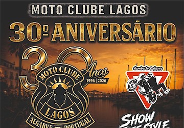 Festa do 30.º Aniversário do Moto Clube de Lagos promete um dia de muita música, animação e espírito motard