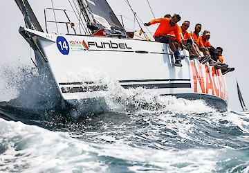 Nortada permitiu espetáculo no arranque da Volta a Portugal à Vela