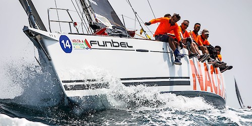 Nortada permitiu espetáculo no arranque da Volta a Portugal à Vela