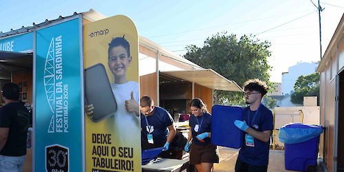 EMARP valoriza mais de 10 toneladas de resíduos durante o Festival da Sardinha e reduz envio para aterro