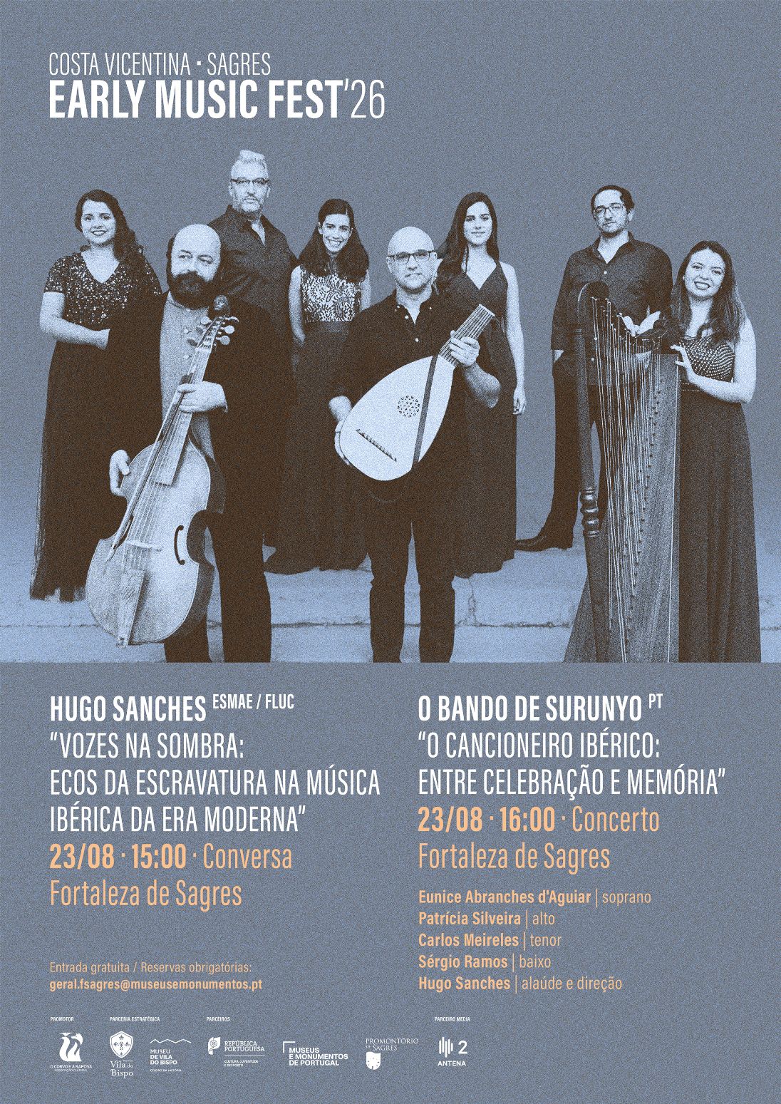 Fortaleza de Sagres recebe 4.ª edição do COSTA VICENTINA Early Music Fest