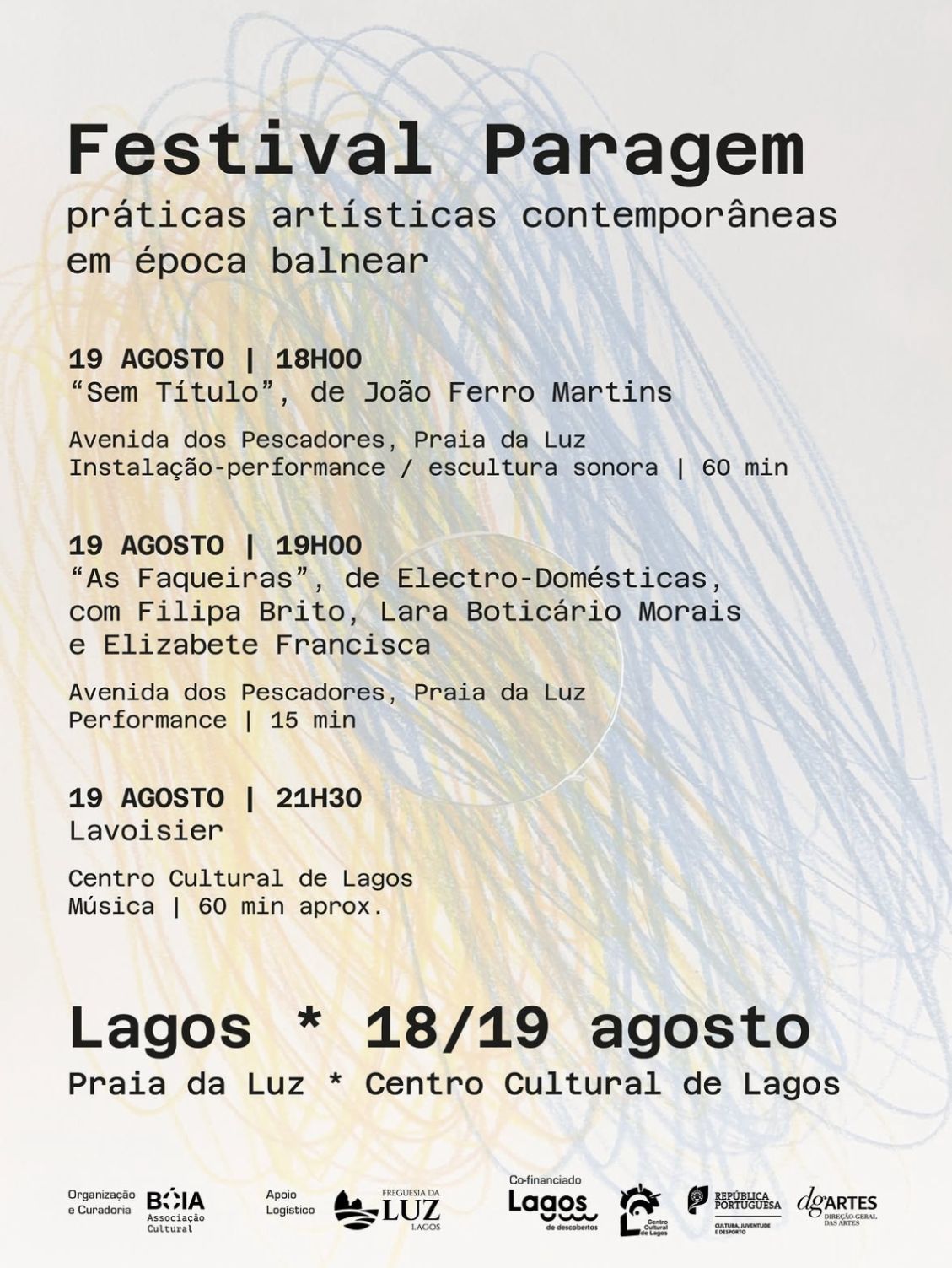 Festival PARAGEM chega a Lagos com práticas artísticas contemporâneas entre a Praia da Luz e o Centro Cultural de Lagos